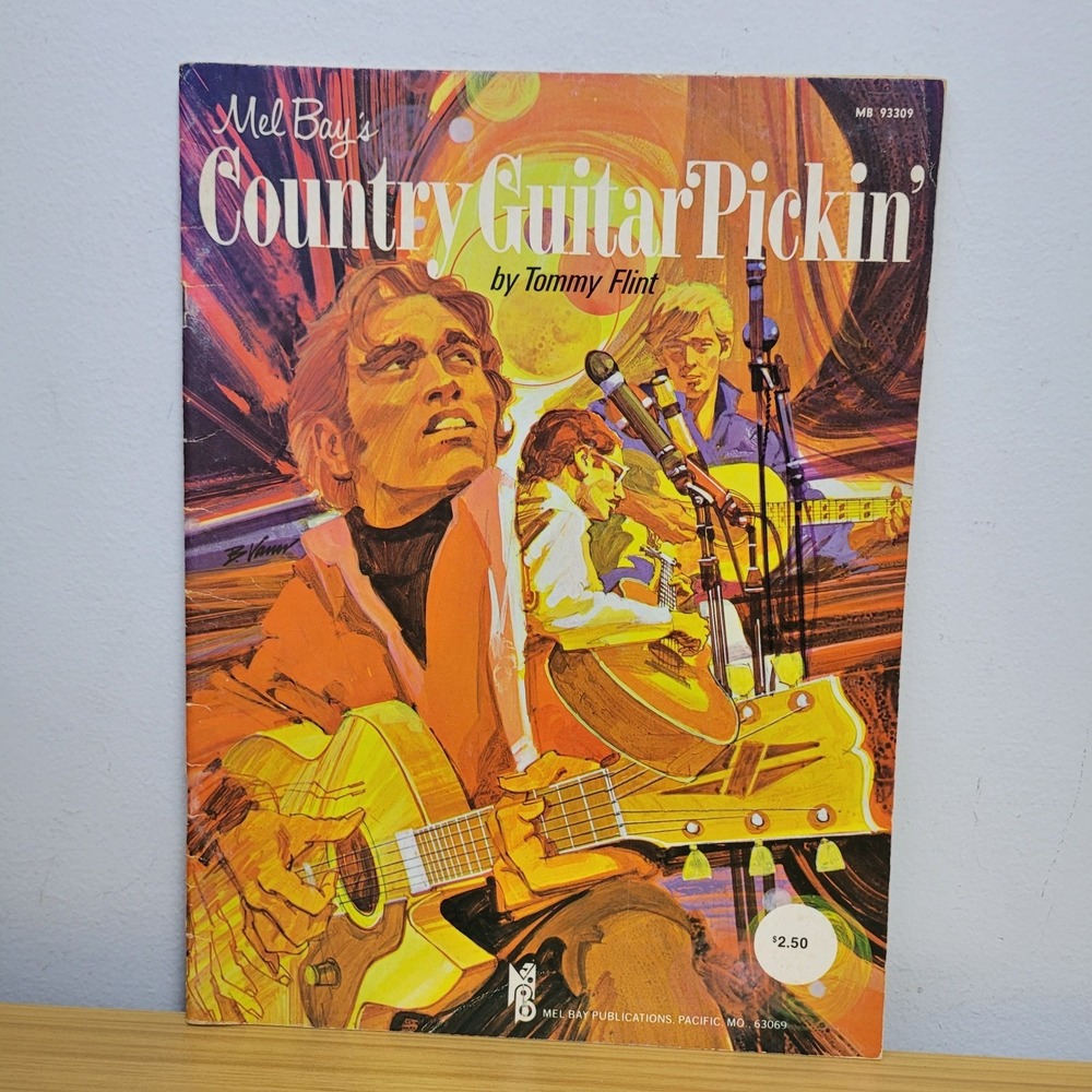 Vintage Mel Bay's Country Guitar Pickin' by Tommy Flint Book